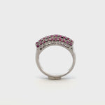 Triple Band Ruby Ring in 925 Sterling Silver – Handmade by Jewelry Artist & Gemologist Reza Piroznia