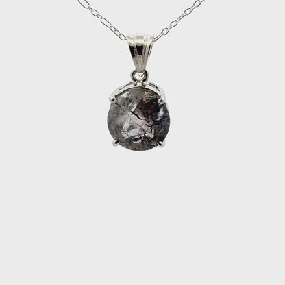 Sacred Seven Pendant – Brilliant-Cut Natural Crystal Jewelry in 925 Sterling Silver