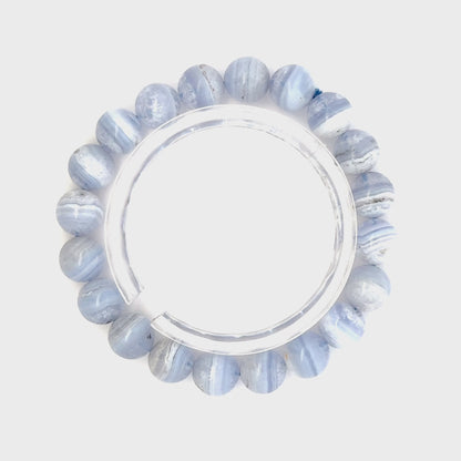 Blue Lace Agate Bracelet – Serene Crystal Jewelry for Mind & Spirit