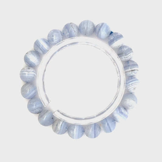 Blue Lace Agate Bracelet – Serene Crystal Jewelry for Mind & Spirit