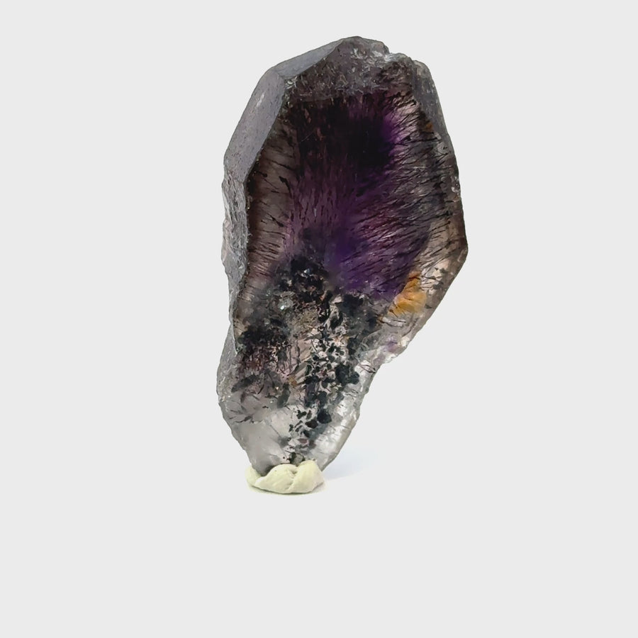 Super Seven / Sacred Seven Face-Polished, Back Raw Crystals
