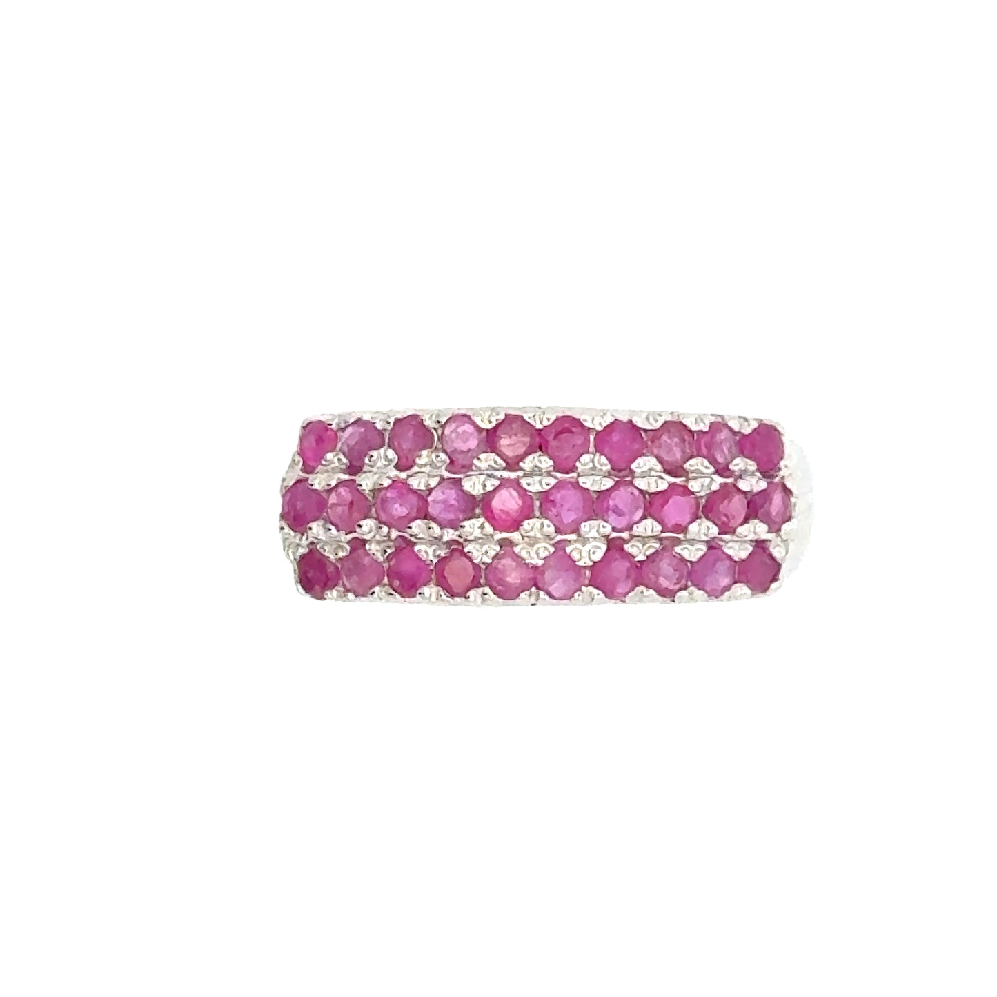 Triple Band Ruby Ring in 925 Sterling Silver – Handmade by Jewelry Artist & Gemologist Reza Piroznia