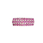 Triple Band Ruby Ring in 925 Sterling Silver – Handmade by Jewelry Artist & Gemologist Reza Piroznia