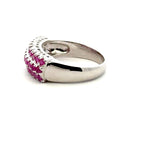 Triple Band Ruby Ring in 925 Sterling Silver – Handmade by Jewelry Artist & Gemologist Reza Piroznia