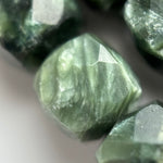 Seraphinite Faceted Square Beads