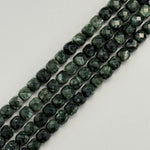 Seraphinite Faceted Square Beads